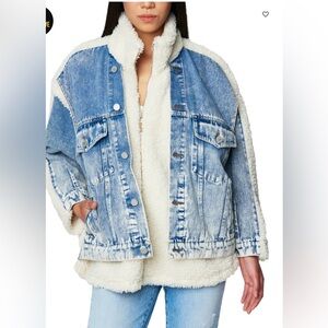 Blank NYC Demin Sherpa Teddy Jacket